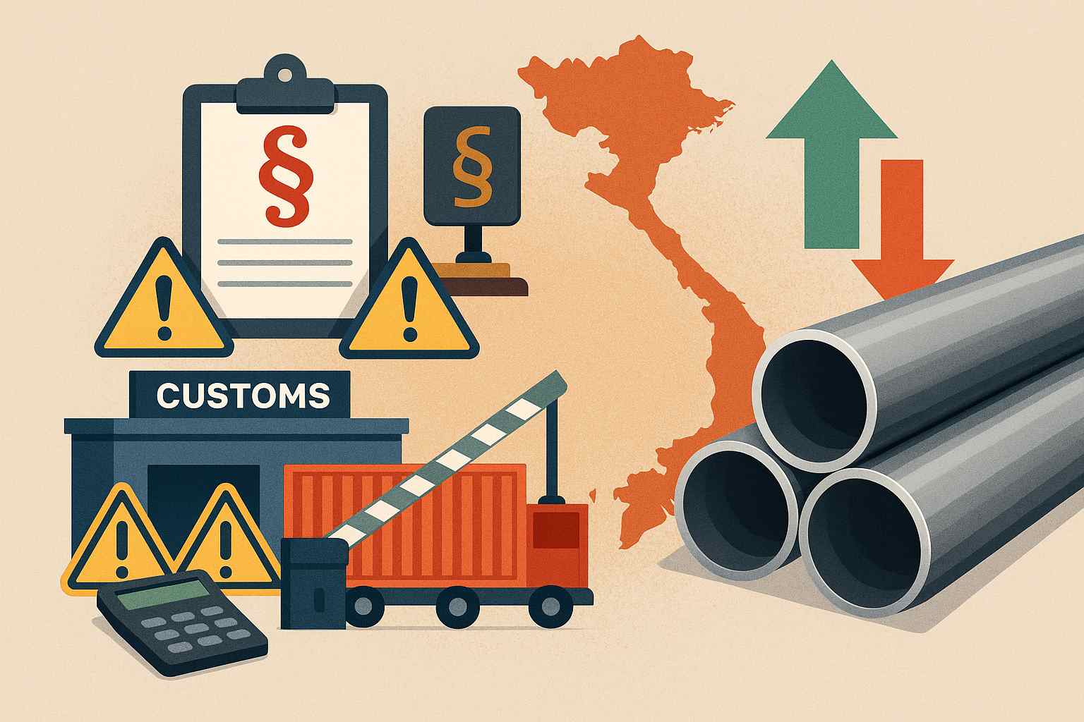 Chính sách thuế, hải quan và quy định mới ảnh hưởng đến ngành thép Việt Nam 2025