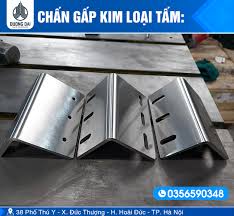 Gia công chấn gấp  kim loại tấm