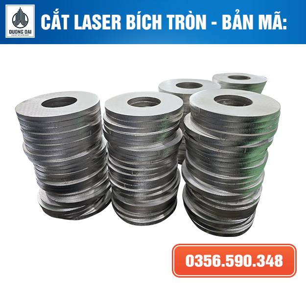 Cắt Laser Bích Tròn Bản Mã Inox