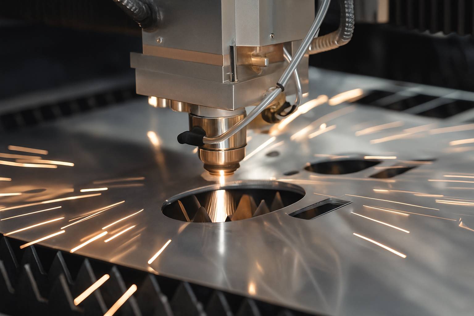 Máy cắt laser CNC gia công inox tấm mỏng chính xác cao