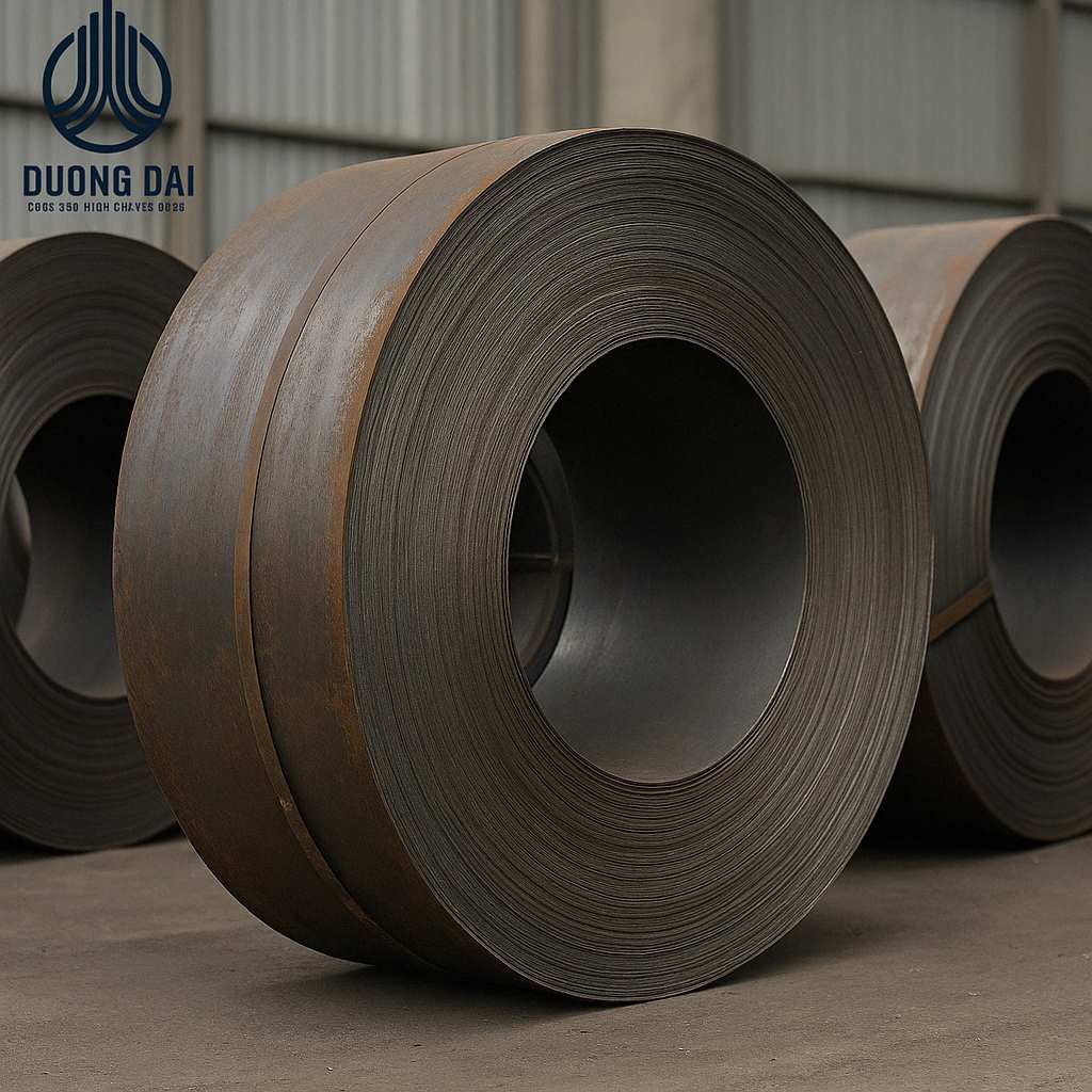 Thép cuộn cán nóng – linh hoạt nhưng yêu cầu thiết bị xử lý sơ bộ.
